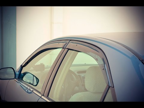 WELLvisors side window visor Installation Video TOYOTA CAMRY 02-06