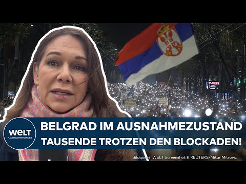 PROTESTE IN BELGRAD: Regierung blockiert Verkehr – doch die Massen strömen weiter in die Stadt!