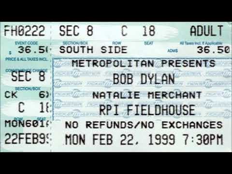 Bob Dylan 1999 US Winter Tour – Troy, NY USA 22nd February 1999