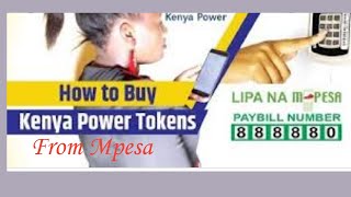 How to Buy KPLC TOKENS from MPESA