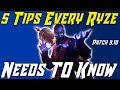 5 THINGS EVERY RYZE PLAYER NEEDS TO KNOW! League of Legends Ryze Guide Season 9 2019 5 THINGS EVERY RYZE PLAYER NEEDS TO KNOW! League of Legends Ryze Guide Season 9 2019
