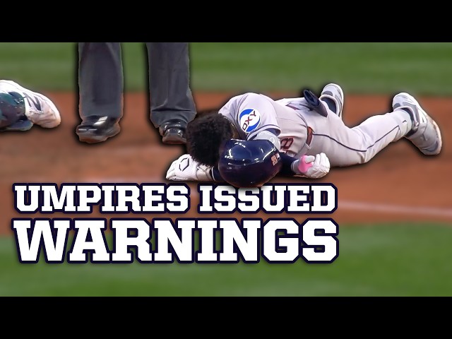Umpire doesn't eject Astros pitcher after warnings were issued for hitting batters, a breakdown