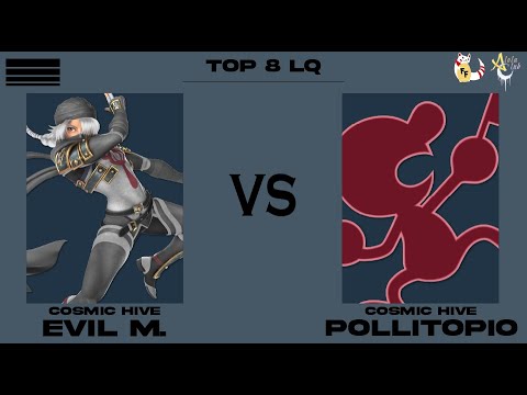 Top 8 Losers Quarter Cosmic/SK Evil M. (Sheik) vs Cosmic/EA Pollitopio (G&W)