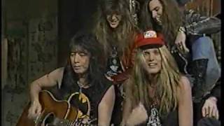 ACE FREHLEY INTERVIEW PT. 4 IN MTV STUDIOS WITH SKID ROW! COLD GIN JAM 1988-89
