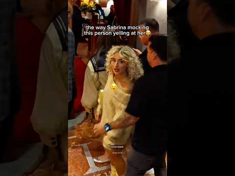 Sabrina Carpenter MOCKS heckling paparazzi