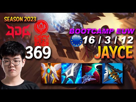 JDG 369 JAYCE vs OLAF Top - BOOTCAMP EUW Ranked - MSI 2023
