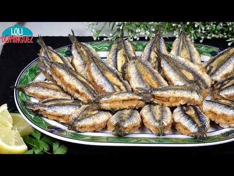 BOQUERONES RELLENOS RECETA TRADICIONAL. Riquísimos boquerones con un relleno jugoso y muy sabroso.