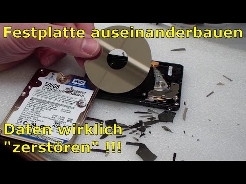 Festplatte auseinanderbauen und Daten wirklich zerstören