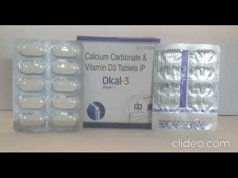 Calcium carbonate 1250 eq to calcium 500 mg + vit.d3