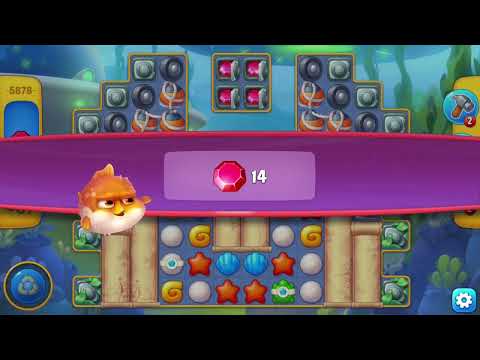 [FISHDOM Walkthrough] Level 5878 Hard (Qua màn - Fishdom)