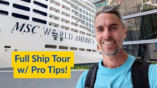 MSC World America Ship Tour | MSC Cruises Newest & Largest Cruise Ship!