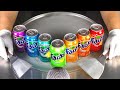ASMR Rainbow FANTA Ice Cream Rolls Experiment Oddly Satisfying Colors Colorful Food Beverage