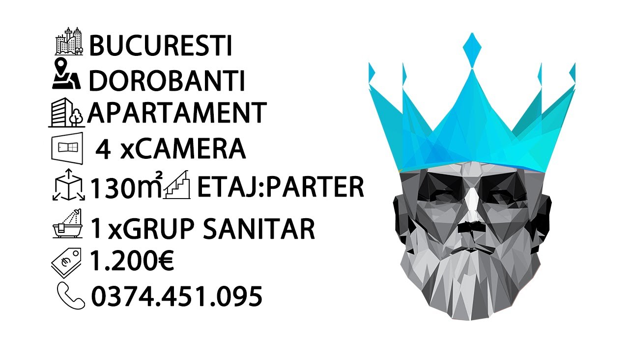 Tur video Apartament 4 Camere | P/3 | 130mp | Dorobanti