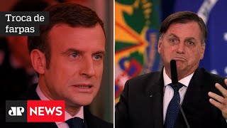 Macron mente e fala ‘besteira’ sobre soja, diz Bolsonaro