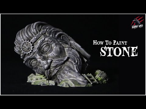 HOW TO PAINT STONE TERRAIN - Statues - Ruins - Warhammer Terrain Quick Easy Beginner Tabletop Ready
