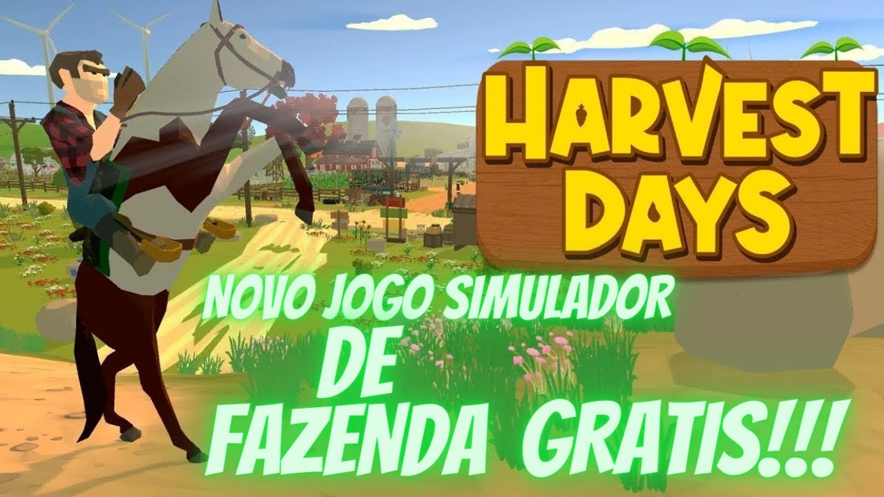 NOVO JOGO SIMULADOR DE FAZENDA GRATIS NA STEAM  -Harvest Days -