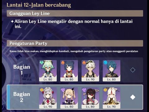 Spiral Abyss Floor 12 Full Star with 4 star char & weapon [Patch 2.3]