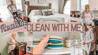 REALISTIC CLEAN WITH ME | AT 33 WEEKS PREGNANT