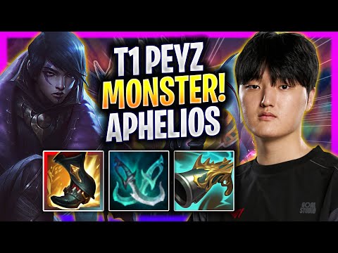 T1 PEYZ IS A MONSTER WITH APHELIOS! - T1 Peyz Plays Aphelios ADC vs Yunara!