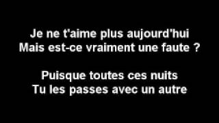 Tairo je ne t'aime plus paroles