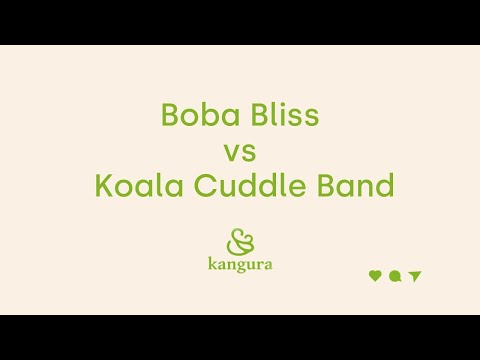 Comparamos la mochila portabebés Boba Bliss y la  Koala Cuddle Band.