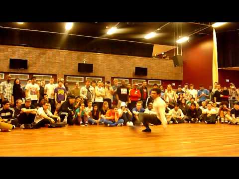 UK Bboy University Champs 2012 Solo Qualifiers Thor vs Khanage