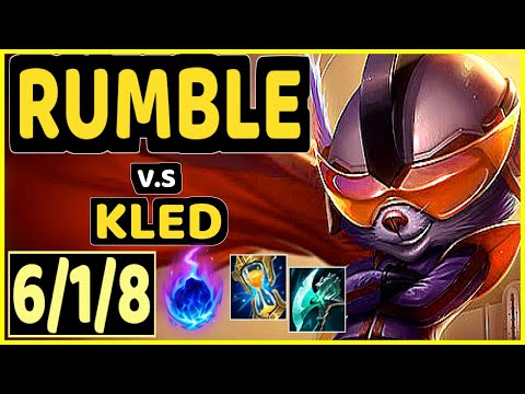 MARIN (RUMBLE) vs KLED - 6/1/8 KDA TOP GAMEPLAY - KR Ranked GRANDMASTER