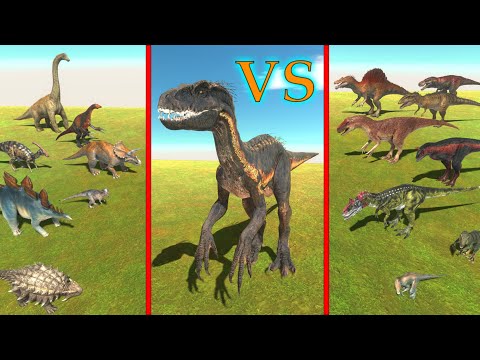 Indoraptor vs all dinosaurs - Animal Revolt Battle Simulator