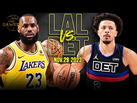 Los Angeles Lakers vs Detroit Pistons Full Game Highlights | Nov 29, 2023 | FreeDawkins