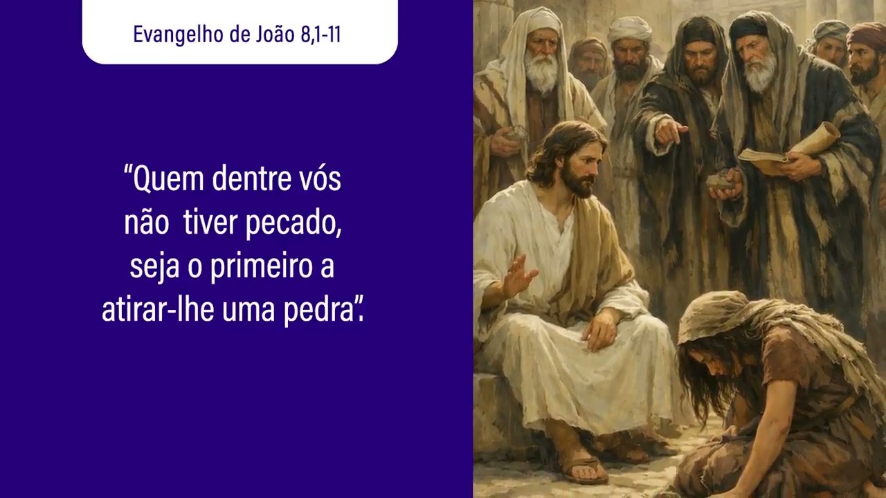 Estamos mergulhados numa sociedade que julga com rapidez, condena nas redes sociais.#EvangelhodeHoje