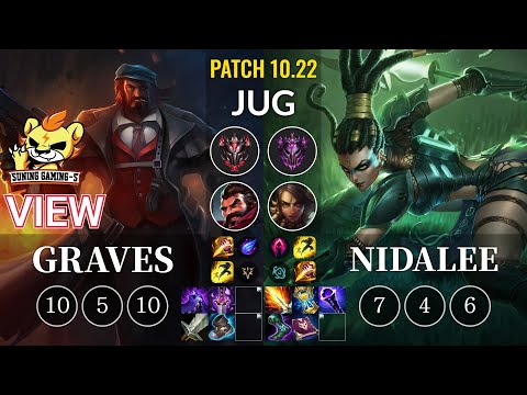 SG-S View Graves vs Nidalee Jungle - KR Patch 10.22