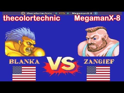 Street Fighter II': Hyper Fighting - thecolortechnic vs MegamanX-8 FT5