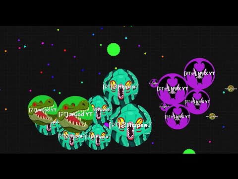 AGAR.IO TEAMGAMEPLAY / SERVERDESTROYING / PT-CLAN NYX, HYPER, GOD
