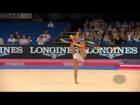 Fatma Magdy SALMAN (EGY) 2015 Rhythmic Worlds Stuttgart - Qualifications Ribbon