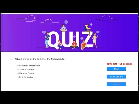 Quiz Application In Java Source Code