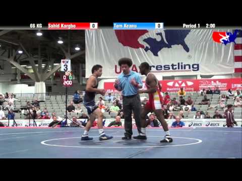 Sahid Kargbo vs. Tom Keanu at 2013 Junior Nationals - FILA - GR