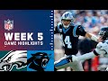 Eagles vs. Panthers Week 5 Highlights | NFL 2021