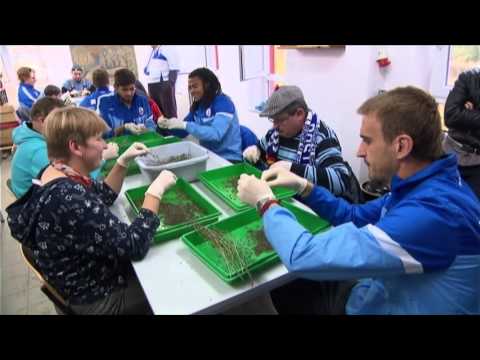 Hansa Rostock zu Besuch beim "Insel e.V." auf Rügen