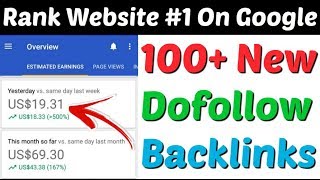 100+ High Quality Dofollow Backlinks 2020  | Make Dofollow Backlinks | Create Dofollow Backlinks |
