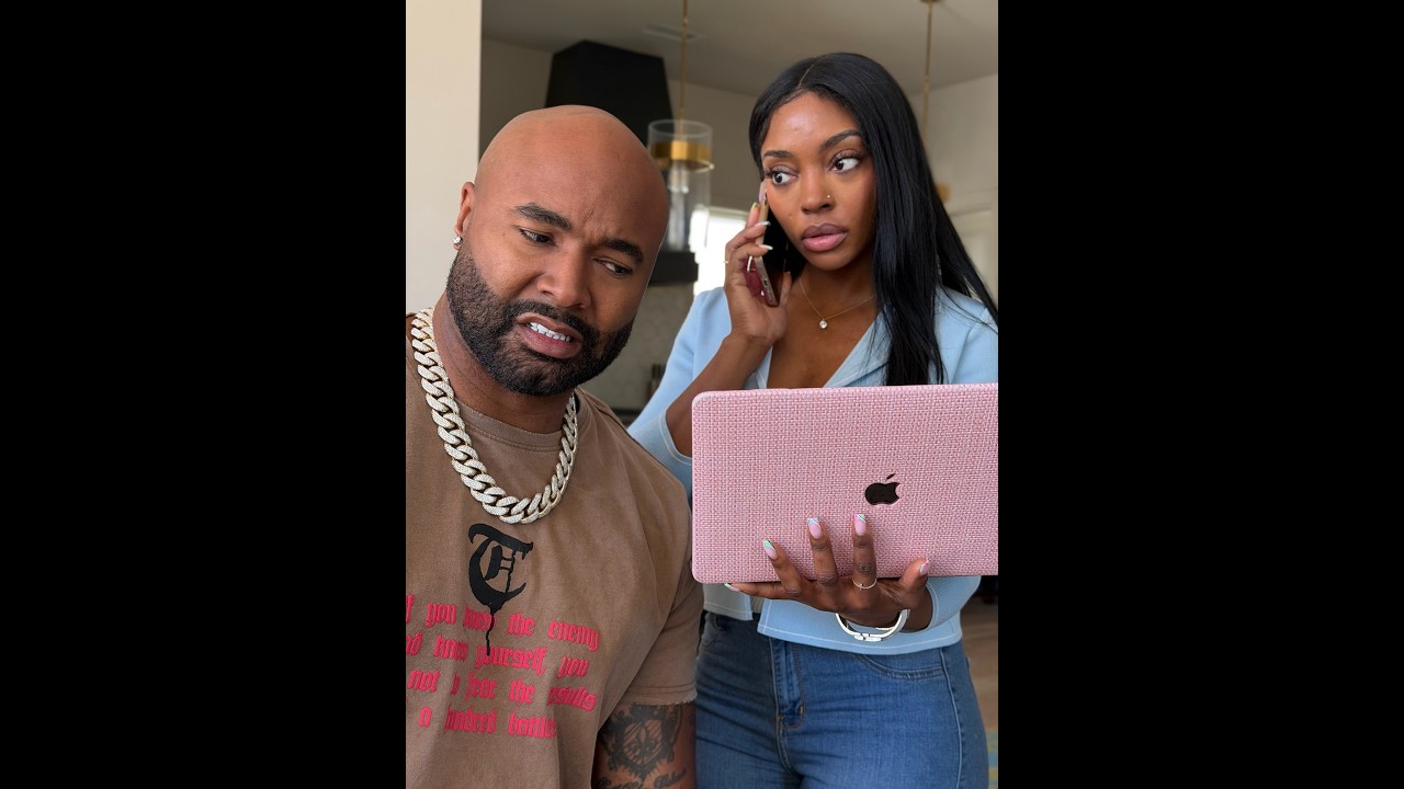 When Domini makes Mike watch the tape back to prove it was his rubber wrapper!