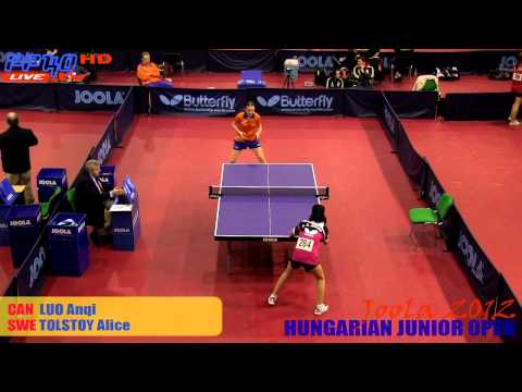 Joola Hungarian 2012 - Girls Singles A.LUO vs. A.TOLSTOY