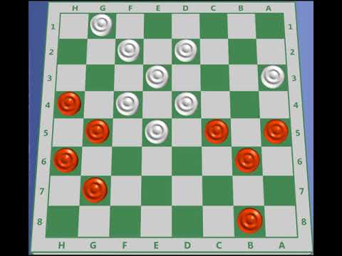 Jogo de Damas - Golpe das Negras na Abertura Cruz 05