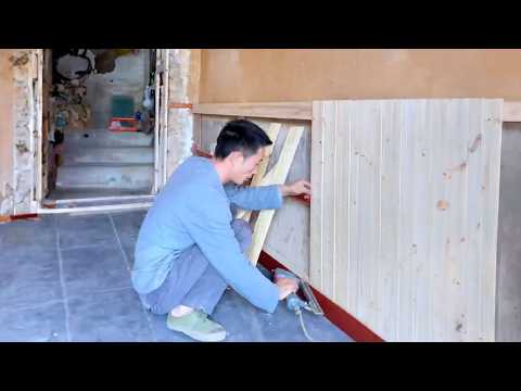 Episode 49 of Old House Renovation  Today, we finished the wall skirting work of the main room