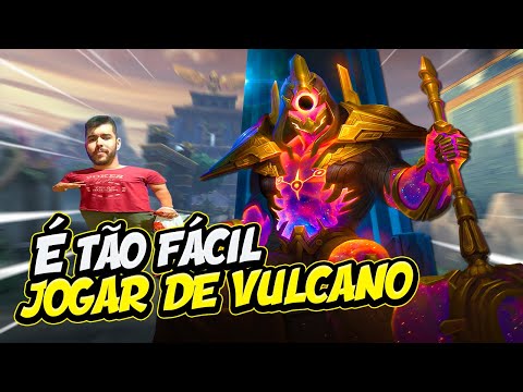 JOGAR DE VULCANO É TÃO FÁCIL - ⚡ Smite BR GM Ranked Conquista
