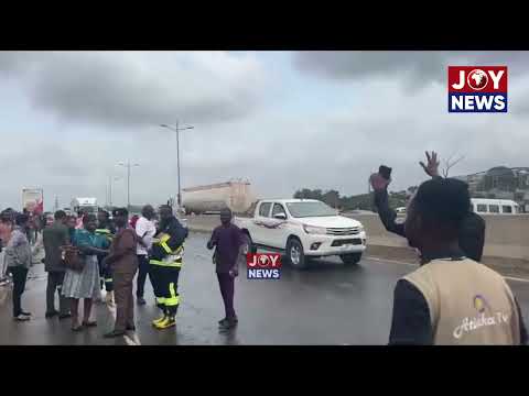 Ofankor Barrier accident: Traffic now flowing on the Ofankor stretch following accident