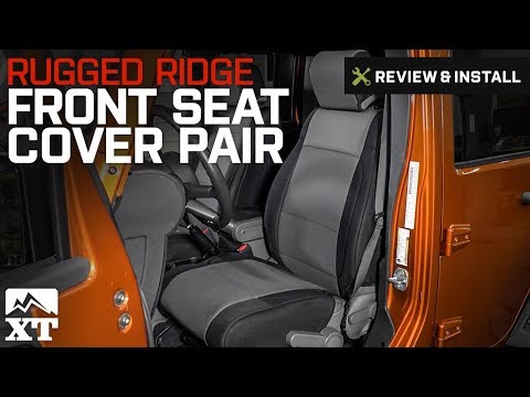 Jeep Wrangler (2007-2010 JK) Rugged Ridge Front Seat Cover Pair Review & Install