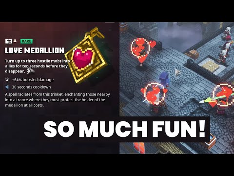 Love Medallion: The Most FUN & OP Ability in Minecraft Dungeons!