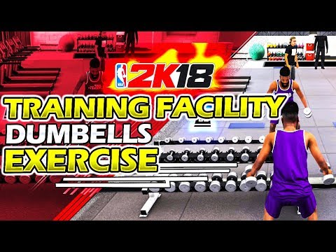 NBA 2K18 TRAINING FACILITY | DUMBELLS EXERCISE 250+ XP 🔥