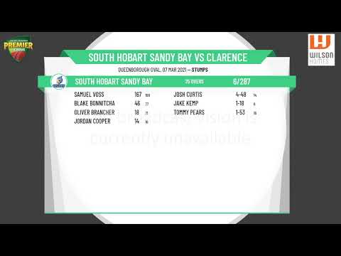 CTPL Premier League Boy's Under 17 Round 14 - South Hobart Sandy Bay v Clarence Day 1