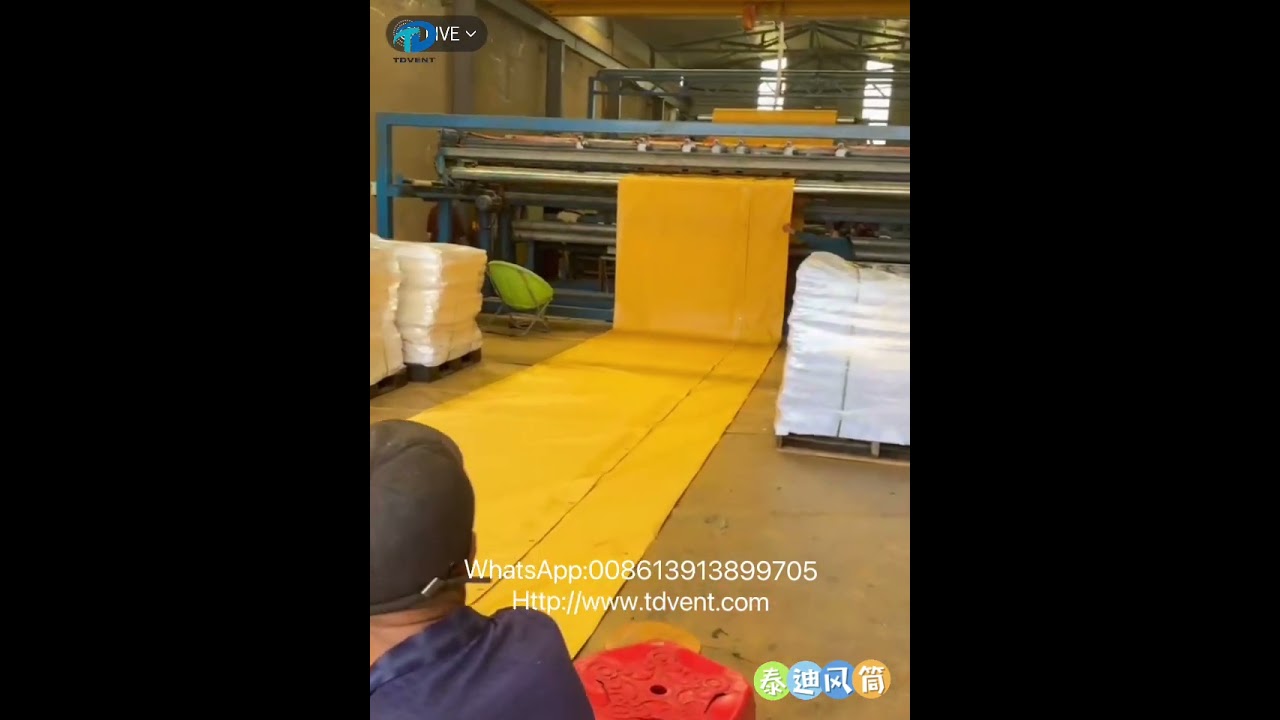 flame retardant tunnel ventilation duct for TBM, metro, subway, flame retardant tunnel ventilation